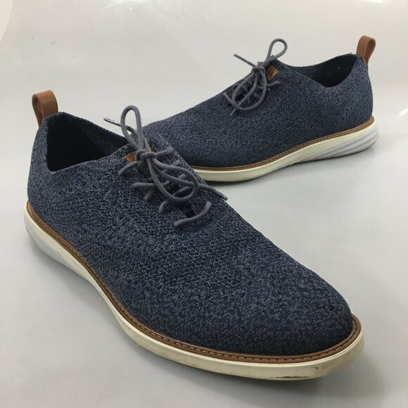 Cole Haan 13 M Grandevolution Stitchlite Blue Knit Oxford Casual Shoes C33107 main image 7